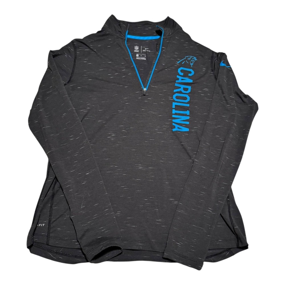 Nike Dri-Fit Carolina Panthers‎ 1/4 Zip Lightweight Pullover Women's Large